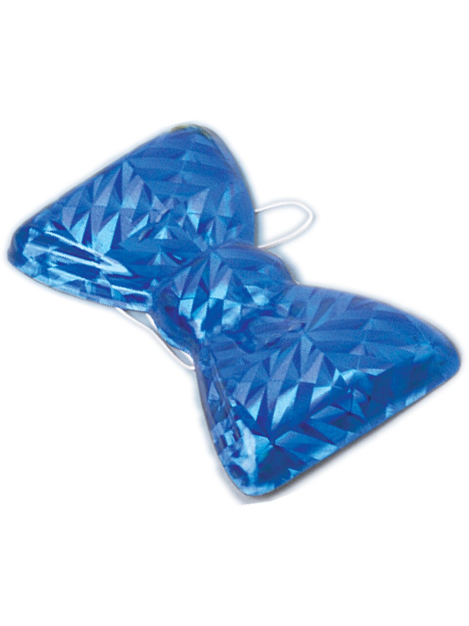 Blue Mylar Cool Bow Tie Butler Doctor Gangster Clown Nerd Costume Accessory